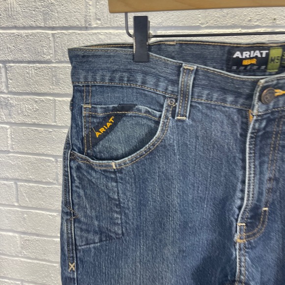 Ariat M5 Rebar Straight Leg Denim Jeans Mens 33x30 Workwear Minimalist Outdoors - Picture 13 of 15